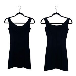 La Patite Robe Chiara Boni Couture Sweetheart Neckline Black Mini Dress